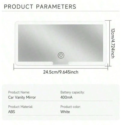 Car Mirror with LED & 3 Gear