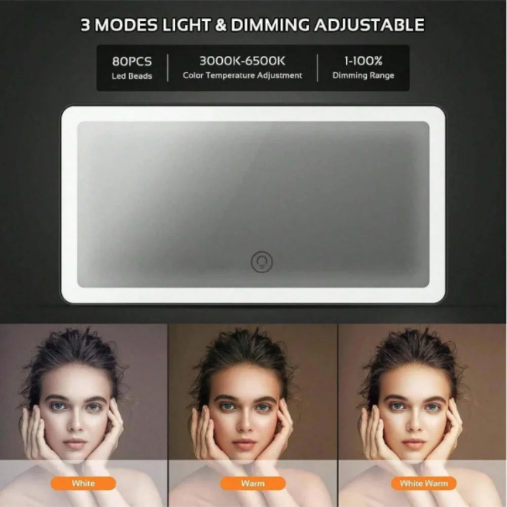 Car Mirror with LED & 3 Gear