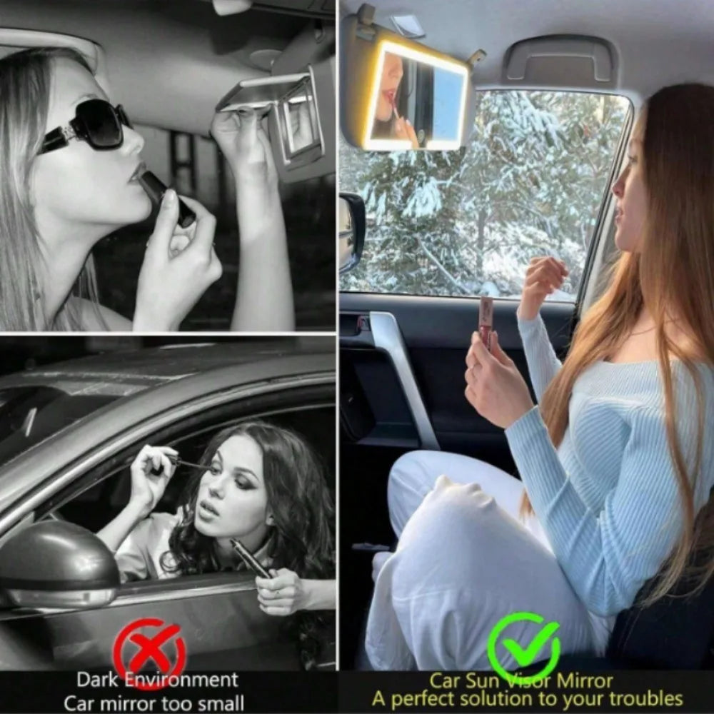 Car Mirror with LED & 3 Gear