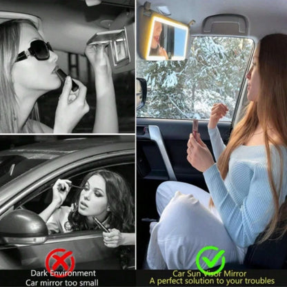 Car Mirror with LED & 3 Gear